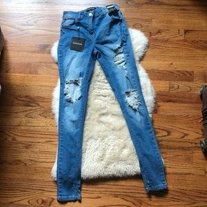 *HOST PICK* Parisian Ripped Skinny Jeans in Indigo